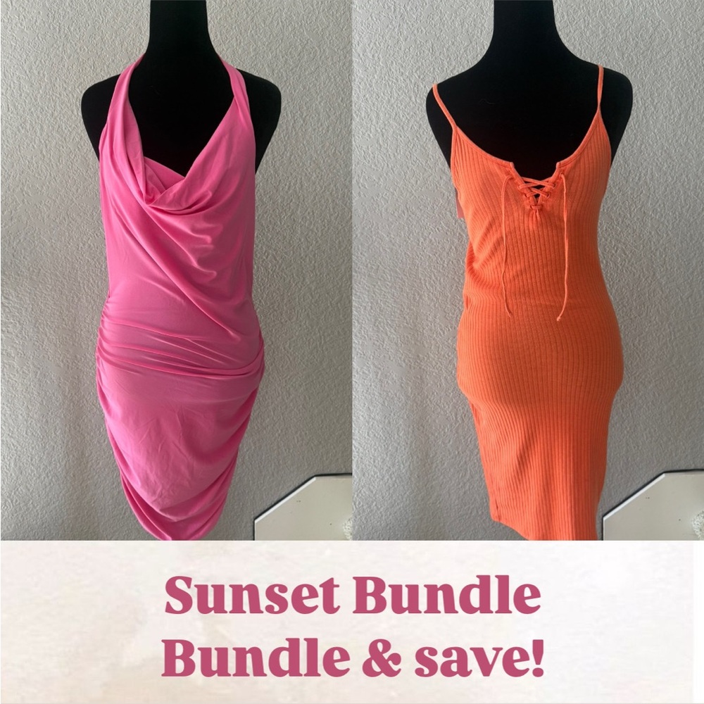 Pink and Orange Dress Bundle
